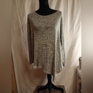 Gray Long Sleeve Women's Top